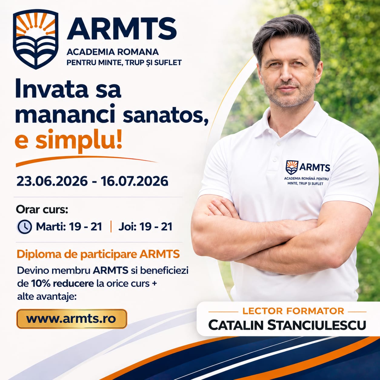 INVATA SA MANANCI SANATOS, E SIMPLU!